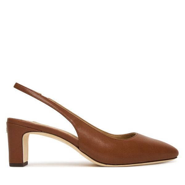 Czółenka LAUREN RALPH LAUREN. Brązowe czółenka Lauren Ralph Lauren, bez wzorów, bez obcasa, bez zapięcia. Za 769,99 zł.