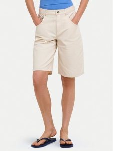 ONLY Bermudy Mate 15374734 Kremowy Loose Fit. Białe szorty ONLY, bez wzorów, z bawełny. Za 189,99 zł.