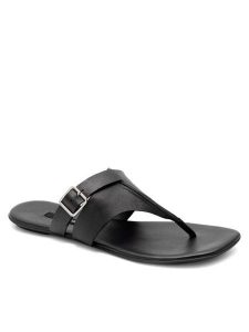 Gino Rossi Japonki YARA-6610 Czarny. Czarne klapki Gino Rossi, bez wzorów, ze skóry, bez obcasa. Za 279,99 zł.