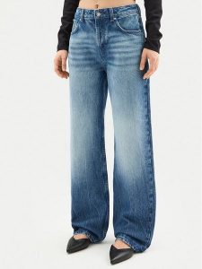 HUGO Jeansy 50530316 Niebieski Regular Fit. Niebieskie jeansy Hugo, bez wzorów, z bawełny. Za 419,99 zł.