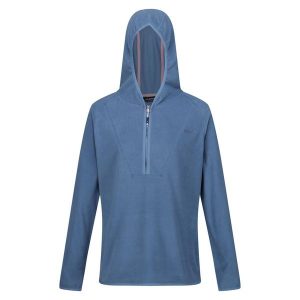 Bluza Z Kapturem Damska Mikropolar Suwak Do Połowy Warriewood. Niebieskie bluzy Regatta, l, bez wzorów, z kapturem. Za 63,99 zł.