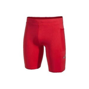 Legginsy Joma Elite X czerwone do biegania. Czerwone legginsy JOMA, bez wzorów, z materiału. Za 113,00 zł.