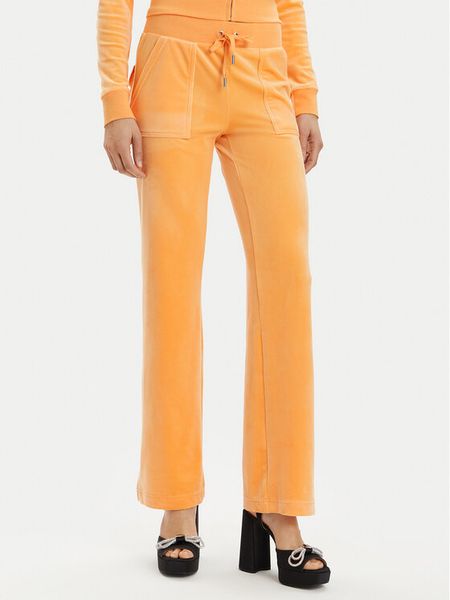 Juicy Couture Spodnie dresowe Del Ray JCAP180 Pomarańczowy Regular Fit. Brązowe spodnie dresowe Juicy Couture, m, bez wzorów, z dresówki. Za 369,99 zł.