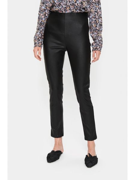 SAINT TROPEZ Legginsy w kolorze czarnym rozmiar: L. Czarne legginsy Saint Tropez, bez wzorów, z podwyższonym stanem. Za 131,43 zł.