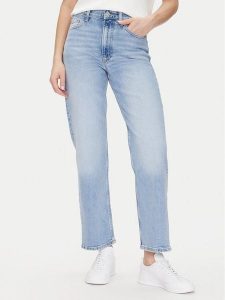 Tommy Jeans Jeansy Layla Hr Slim Str Bi0112 Co DW0DW20643 Niebieski Regular Fit. Niebieskie jeansy Tommy Jeans, bez wzorów, z bawełny. Za 289,99 zł.