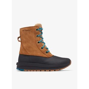 Buty zimowe damskie Columbia Moritza Shield Omni-Heat. Brązowe buty trekkingowe Columbia, bez zapięcia. Za 373,99 zł.