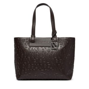 Torebka Armani Exchange. Brązowe torebki klasyczne Armani Exchange, bez wzorów, bez dodatków. Za 564,99 zł.