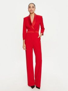 Imperial Kombinezon Y530IAW Czerwony Regular Fit. Czerwone kombinezony Imperial, m, bez wzorów, z syntetyku, bez kołnierzyka, bez ramiączek. Za 649,99 zł.