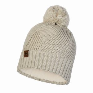 Czapka z dzianiny i polar Buff Raisa. Czarne czapki Buff, bez wzorów, z dzianiny, sportowe. Za 117,65 zł.