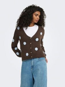 ONLY Kardigan w kolorze brązowym rozmiar: XS. Brązowe kardigany ONLY. Za 115,95 zł.