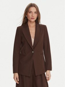 Maryley Marynarka 25IB187/M06/43CO Brązowy Regular Fit. Brązowe marynarki i żakiety Maryley, m, bez wzorów, z syntetyku. Za 459,99 zł.