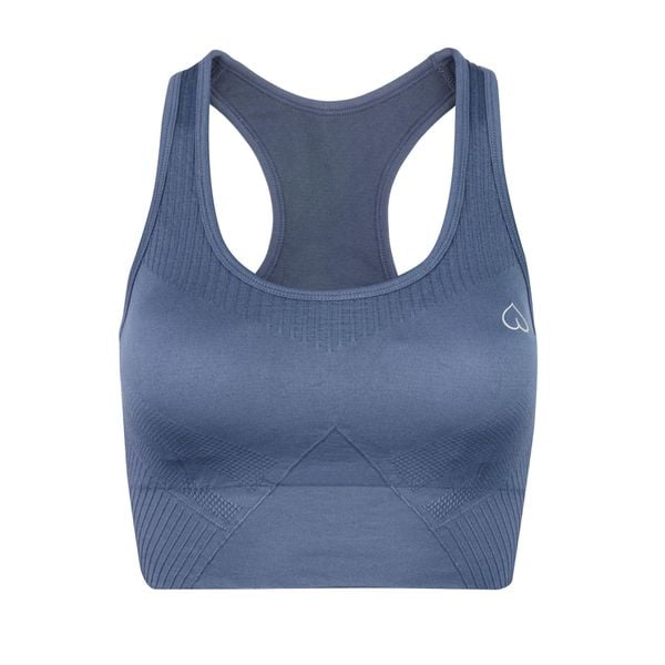 Stanik Sportowy BeShaped Femme Force Bezszwowy. Niebieskie biustonosze sportowe BESHAPED, bez wzorów, z nylonu. Za 179,00 zł.
