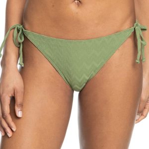 Dół od stroju kąpielowego ROXY Current Coolness. Zielone bikini Roxy, bez wzorów. Za 79,99 zł.