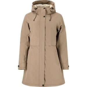 Parka dla kobiet Whistler Mullie V2 10000. Brązowe kurtki WHISTLER, na zimę, bez wzorów, bez kaptura. Za 449,00 zł.