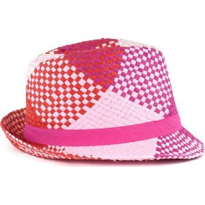 Kapelusz damski Lato w kratę różowy. Kapelusze marki Art of Polo. Za 28,94 zł.