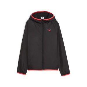 Młodzieżowa wiatrówka z podszewką z polaru PUMA Black. Czarna kurtki Puma, m, bez wzorów, z polaru, bez kaptura. Za 269,00 zł.
