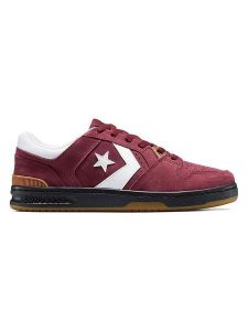 Converse Skórzane sneakersy "CL98" w kolorze bordowym rozmiar: 42. Czerwone trampki Converse, bez wzorów, bez zapięcia. Za 249,95 zł.
