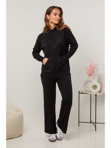 Soft Cashmere 2-częściowy zestaw w kolorze czarnym rozmiar: 34/36. Czarne swetry oversize Soft Cashmere, bez wzorów, z kaszmiru, bez ramiączek. Za 212,95 zł.