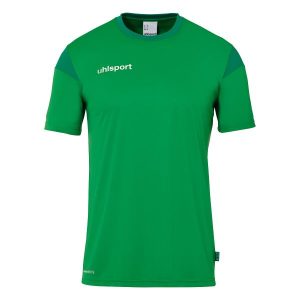 Koszulka Uhlsport Squad 27. Niebieskie bluzki Uhlsport, bez wzorów, z dżerseju, sportowe, bez kołnierzyka, bez ramiączek. Za 125,50 zł.
