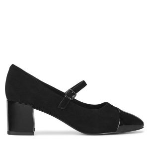 Czółenka Lasocki. Czarne czółenka Lasocki, bez wzorów, bez obcasa, bez zapięcia. Za 239,99 zł.