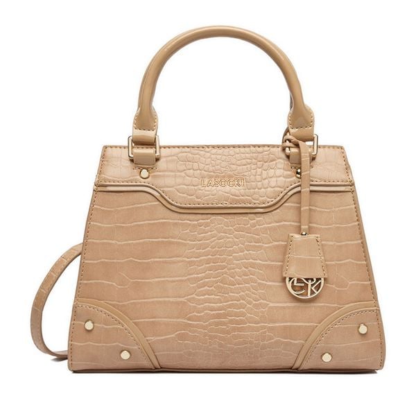 Torebka Lasocki. Brązowe torebki klasyczne Lasocki, bez wzorów, bez dodatków. Za 179,99 zł.