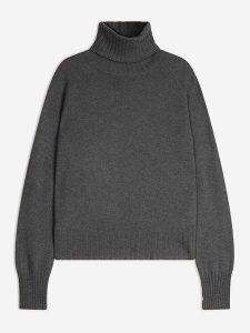 AUTHENTIC CASHMERE Kaszmirowy golf "Cassy" w kolorze antracytowym rozmiar: L. Czarne golfy AUTHENTIC CASHMERE, bez wzorów, z kaszmiru. Za 305,29 zł.