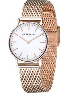 Liebeskind Zegarek kwarcowy w kolorze różowozłoto-białym rozmiar: onesize. Białe, analogowe zegarki Liebeskind. Za 304,99 zł.