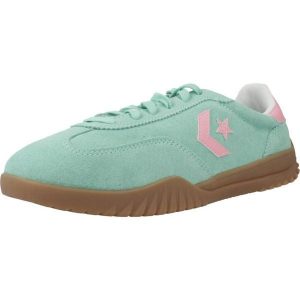Buty CONVERSE RUN STAR TRAINER OX Zielony. Zielone trampki Converse, bez wzorów, z zamszu, bez zapięcia. Za 386,99 zł.
