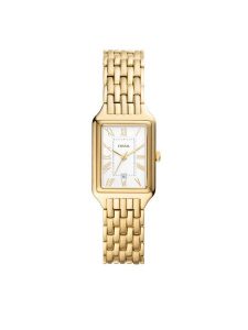 Fossil Zegarek Raquel ES5220 Złoty. Żółte, cyfrowe zegarki Fossil. Za 789,99 zł.