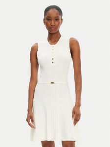Marciano Guess Sukienka dzianinowa 5GGK26 5874Z Écru Regular Fit. Kombinezony Marciano Guess, z aplikacjami, z dzianiny, bez kołnierzyka, bez ramiączek. Za 409,99 zł.