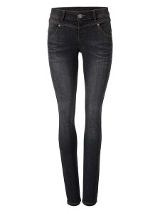 Heine Dżinsy - Skinny fit - w kolorze czarnym rozmiar: 18. Czarne jeansy Heine, bez wzorów. Za 165,99 zł.