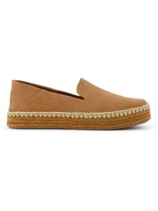 TOMS Espadryle w kolorze jasnobrązowym rozmiar: 36. Brązowe espadryle Toms, bez wzorów, bez obcasa. Za 162,87 zł.