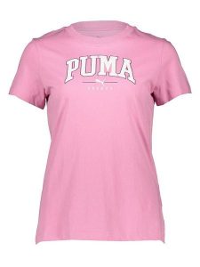 Puma Koszulka "Squad" w kolorze jasnoróżowym rozmiar: L. Różowe bluzki Puma, l, bez wzorów, z bawełny, bez kołnierzyka, bez ramiączek. Za 85,95 zł.