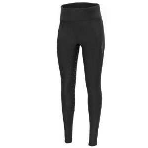Legginsy jeździeckie damskie START KnowsleyFullGrip zimowe, ocieplane. Niebieskie legginsy START, bez wzorów. Za 246,99 zł.