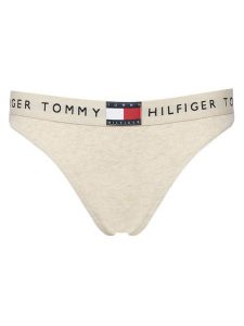 Tommy Hilfiger Stringi UW0UW06227 Écru. Stringi TOMMY HILFIGER, bez wzorów, z bawełny. Za 99,99 zł.