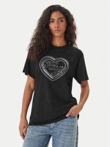 HUGO T-Shirt Vintage 50560770 Czarny Regular Fit. Czarne t-shirty Hugo, m, bez wzorów, z bawełny, bez kołnierzyka, bez ramiączek. Za 199,99 zł.