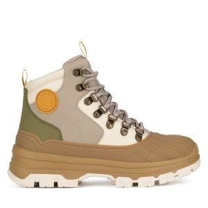 Trzewiki Hunter. Szare botki Hunter, bez wzorów, bez obcasa, na płaskiej podeszwie, bez zapięcia. Za 449,99 zł.