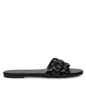 Klapki Jenny Fairy. Czarne klapki Jenny Fairy, bez wzorów, bez obcasa. Za 59,99 zł.