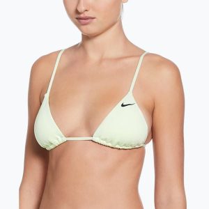 Góra od stroju pływackiego Nike Essential Triangle Bikini. Żółte bikini Nike, bez wzorów. Za 79,99 zł.