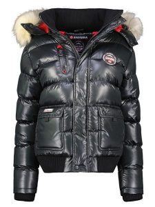 ANAPURNA Kurtka zimowa "Bugsana" w kolorze czarnym rozmiar: 3XL. Czarne kurtki ANAPURNA, na zimę, xl, z aplikacjami, prążkowane, bez kaptura. Za 236,05 zł.