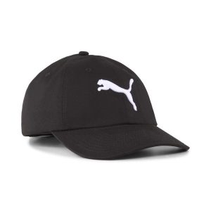 Czapka z daszkiem ESS PUMA Cat PUMA Black. Czarne czapki Puma, bez wzorów, klasyczne. Za 64,59 zł.