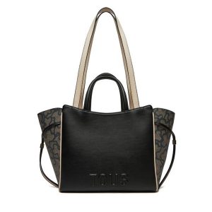 Torebka TOUS. Czarne shopper bag Tous, bez wzorów, bez dodatków. Za 799,99 zł.