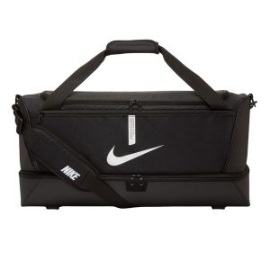 Torba Academy Team 95L Duffle Bag. Czarne torby podróżne i sportowe Nike, bez wzorów. Za 253,99 zł.