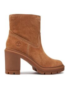 Timberland Botki Allington Heights Mid TB0A26WAEIZ1 Beżowy. Brązowe botki Timberland, bez wzorów, ze skóry, bez obcasa, na słupku, bez zapięcia. Za 509,99 zł.