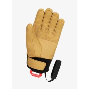Rękawiczki damskie Salewa Ortles AM Leather Gloves. Brązowe rękawiczki Salewa, bez wzorów. W wyprzedaży za 356,55 zł.