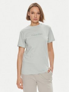 Calvin Klein T-Shirt Hero Logo K20K205448 Zielony Regular Fit. Zielone t-shirty Calvin Klein, m, bez wzorów, z bawełny, bez kołnierzyka, bez ramiączek. Za 149,99 zł.