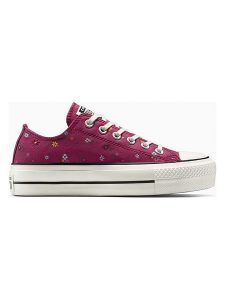 Converse Sneakersy "Chuck Taylor All Star Lift Platform" w kolorze bordowym rozmiar: 41. Czerwone trampki Converse, bez wzorów, bez zapięcia. Za 239,95 zł.