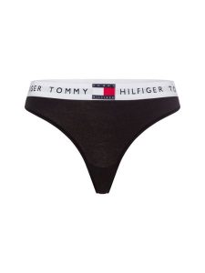 Tommy Hilfiger Stringi - Stringi klasyczne Kobiety Bawełna czarny, XL. Czarne stringi TOMMY HILFIGER, bez wzorów, z bawełny. Za 59,95 zł.