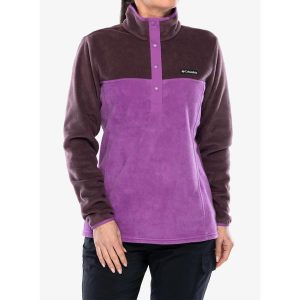 Bluza bez kaptura damska Columbia Benton Springs Half Snap Pull Over II. Fioletowe bluzy Columbia, s, bez wzorów, bez kaptura. Za 139,99 zł.