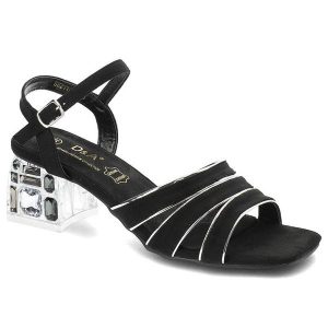 Czarne Sandały S.Barski Eleganckie Buty Na Obcasie. Czarne sandały S.BARSKI, bez wzorów, ze skóry ekologicznej, bez obcasa, na obcasie, bez zapięcia. Za 139,00 zł.